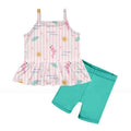 Flamingo Paradise Peplum Set
