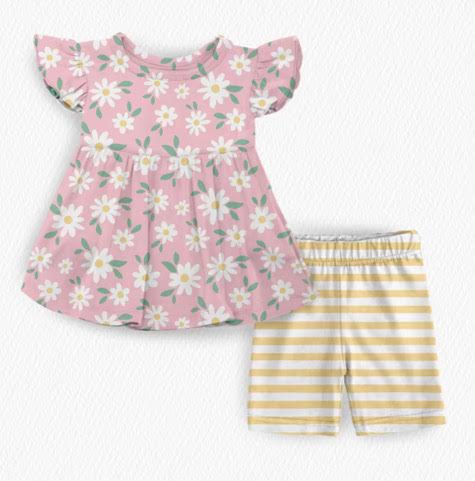Daisy Dreams Daisy Flutter Peplum Set
