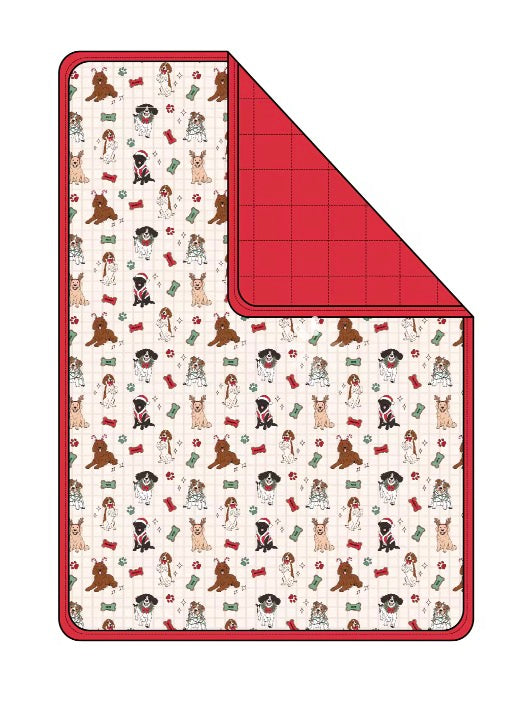 Paws and Claus 2 TOG blanket PREORDER