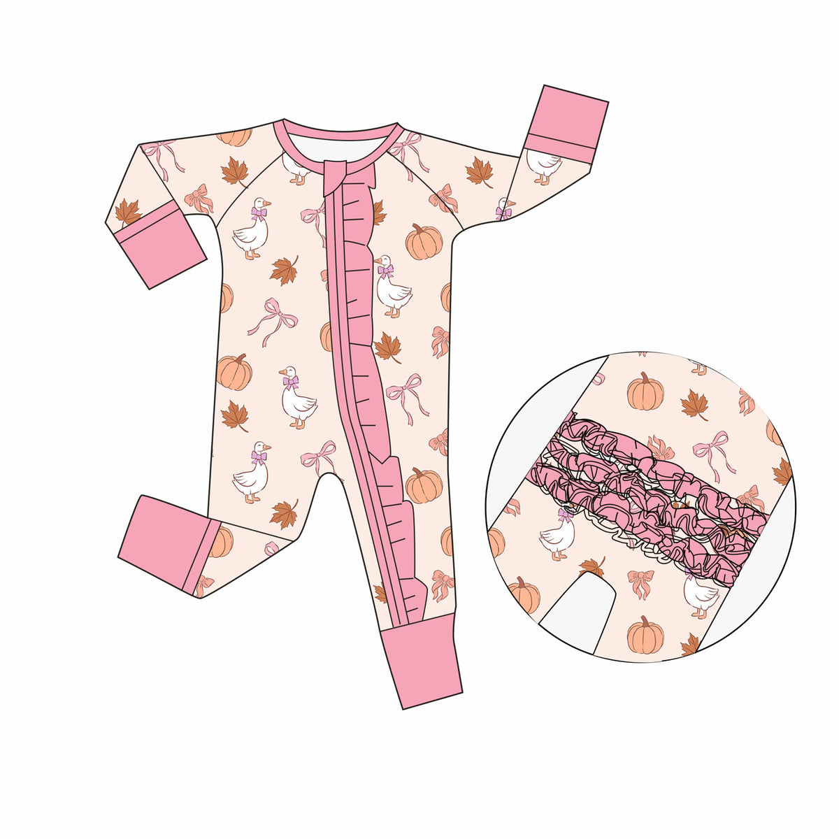 Fall Girly Goose Zippy