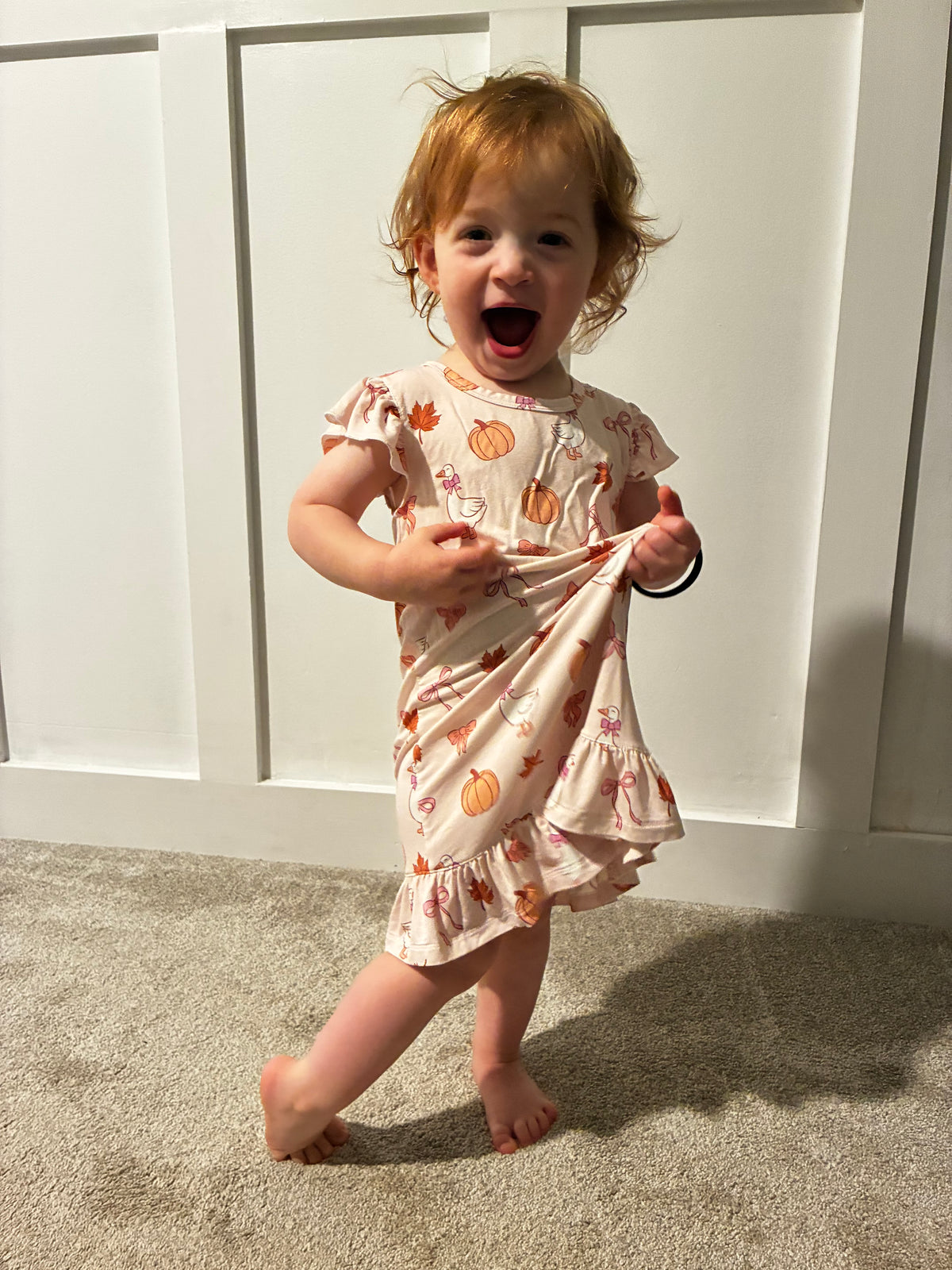 Fall Girly Goose Bamboo Nightgown