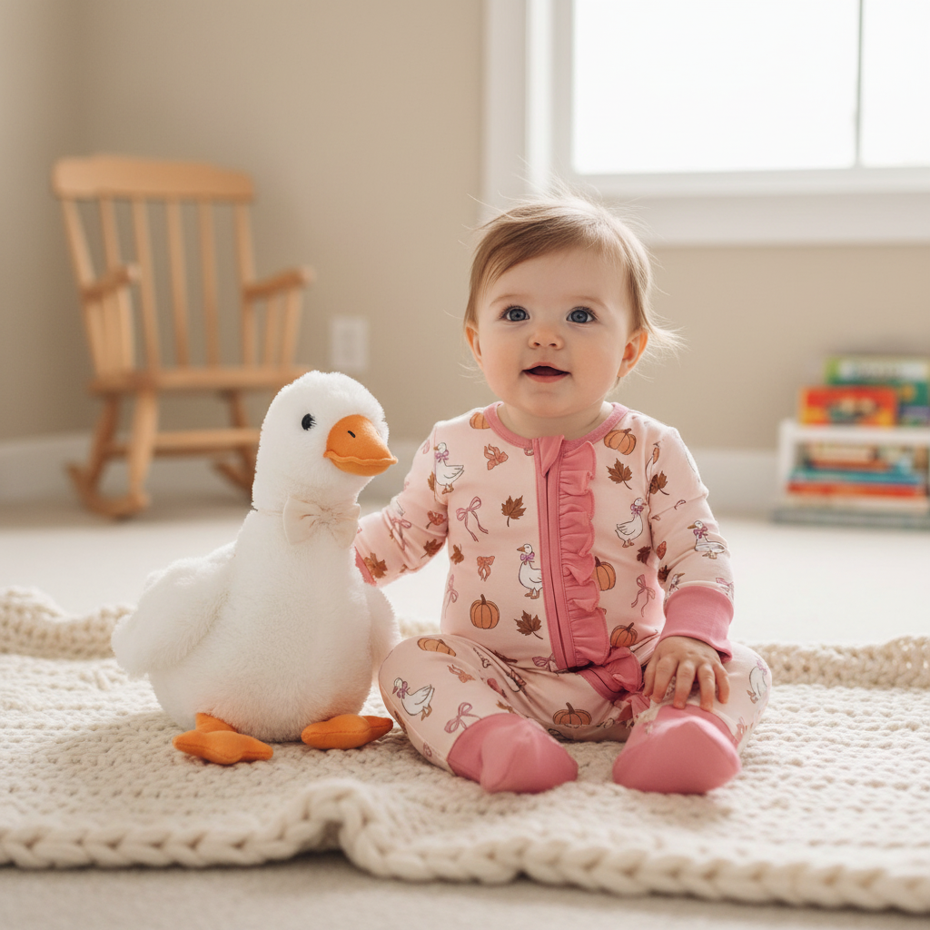 Autumn Goose Zippy on Baby