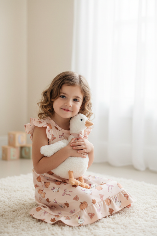 Girl in Goose Dress